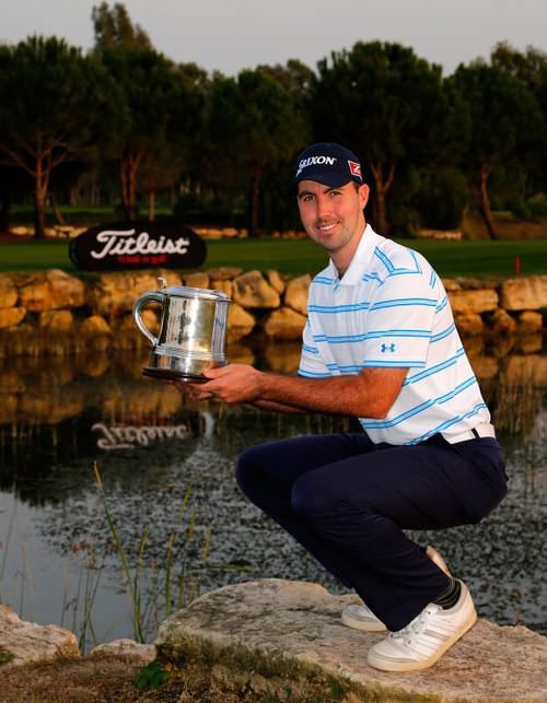 Niall Kearney following his win in the Titleist PGA Playoffs in Turkey last year.