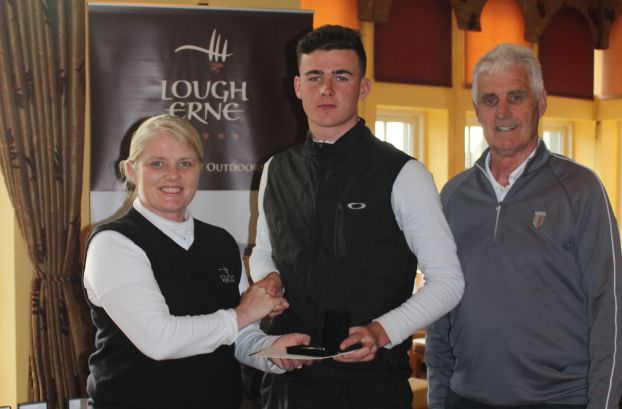 Jamie Fletcher needed to go five extra holes to win the Under 21 prize at Lough Erne