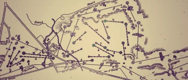 An old map of the links at Portrush