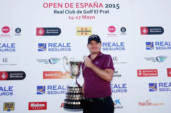 James Morrison with the Open de España trophy. Picture © Getty Images