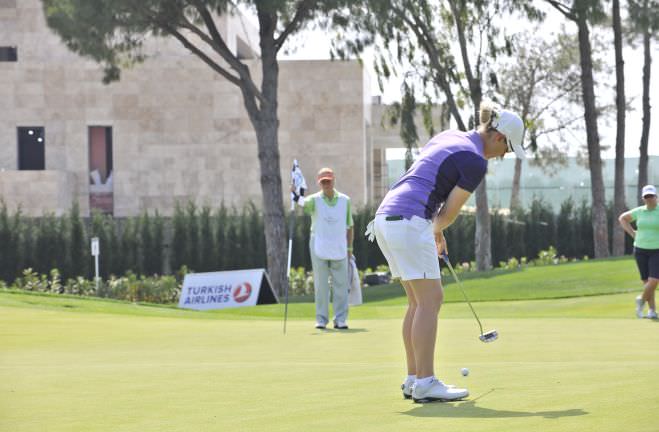 Rebecca Codd putting in the Turkish Airlines Ladies Open. Pictures courtesy Turkish Airlines