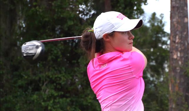 Leona Maguire en route to a four under 68 in the final round of strokeplay qualifying at the Concession
