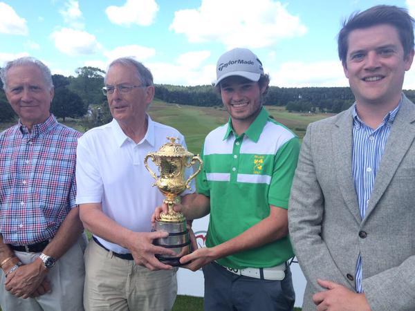 Cormac Sharvin with the 2015 Brabazon Trophy