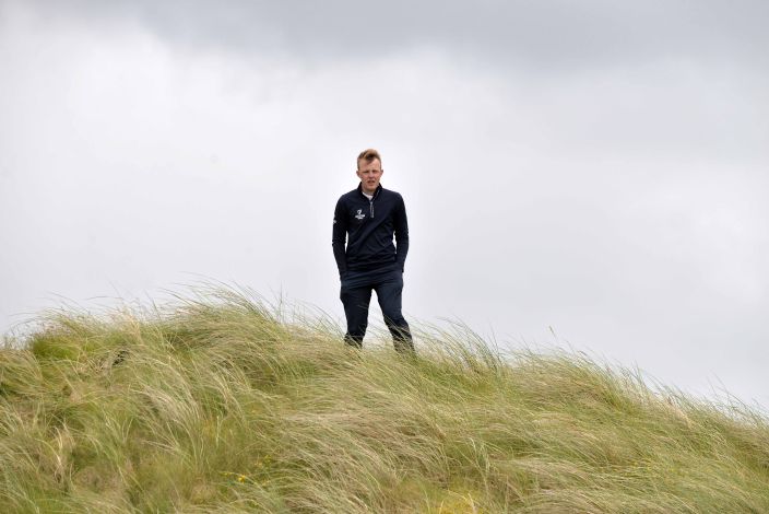 TOP MAN — .Leinster's Paul McBride, who won all six of his matches in the 2015 Interprovincial Championship, watches the action on the final day at Rosapenna Golf Club. Picture by Pat Cashman