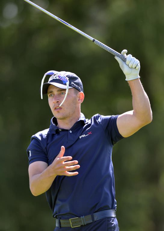 Daniel Holland (Castle) driving at the ninth tee in the 2015 Mullingar Electrical Scratch Cup. Picture by Pat Cashman
