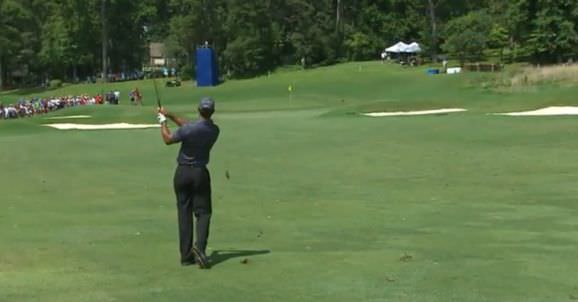 Tiger Woods leads in Greensboro