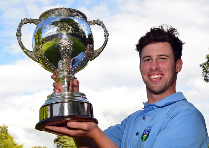 Alex Gleeson (Castle / UCD) winner of the Irish Youths Open Championship at Moyola Park Picture by Pat Cashman