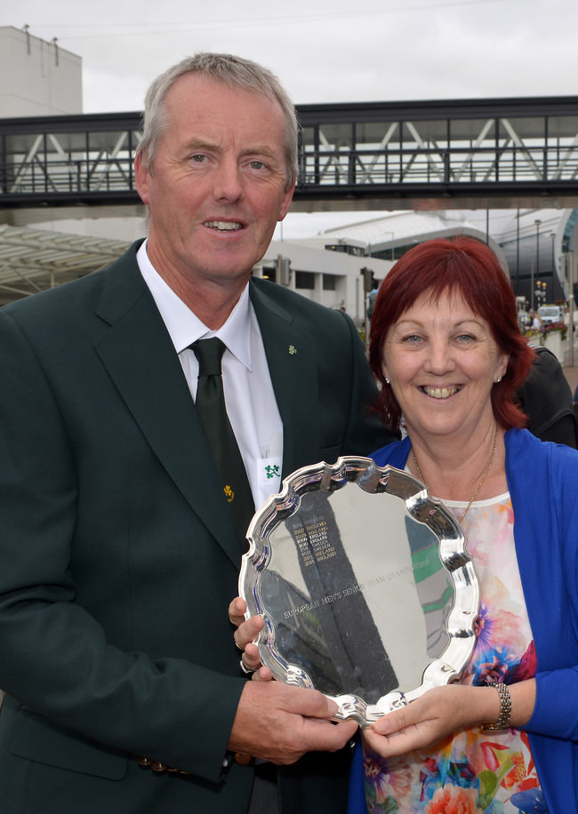 Irish Senior International John Mitchell (Tramore) with his wife Jenny. Picture by Pat Cashman