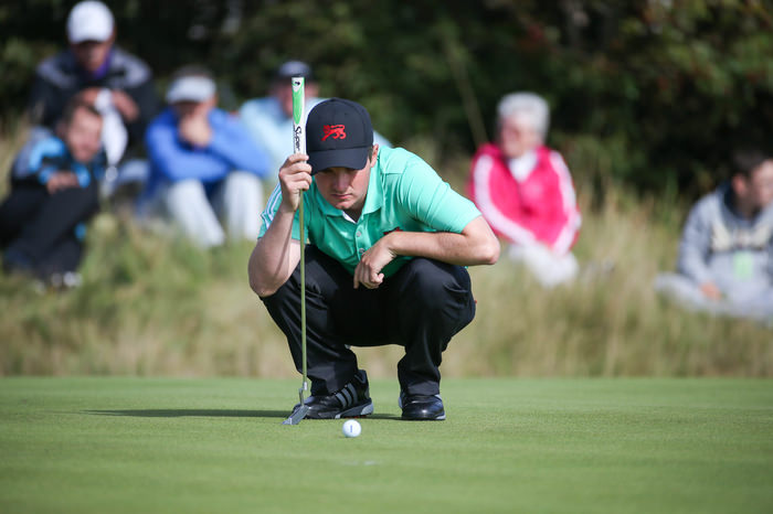 A focussed Jack Hume during Sunday morning's foursomes matches. Picture: Golffile | David Lloyd 