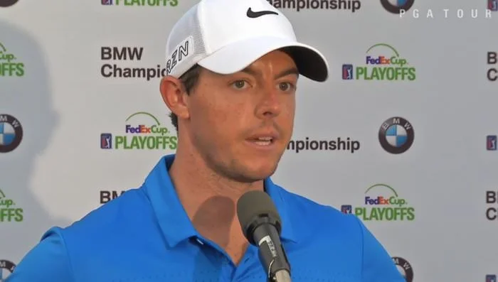 Rory McIlroy speaks after his Pro-Am round on Wednesday