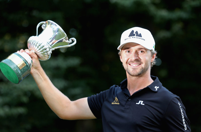 Rikard Carlsberg with the Italian Open. Picture Getty Images