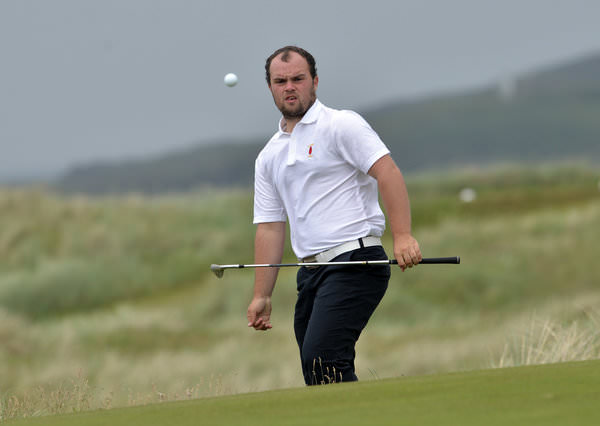 Jordan Hood in action during the 2015 Interprovincial Championship at Rosapenna. Picture by Pat Cashman