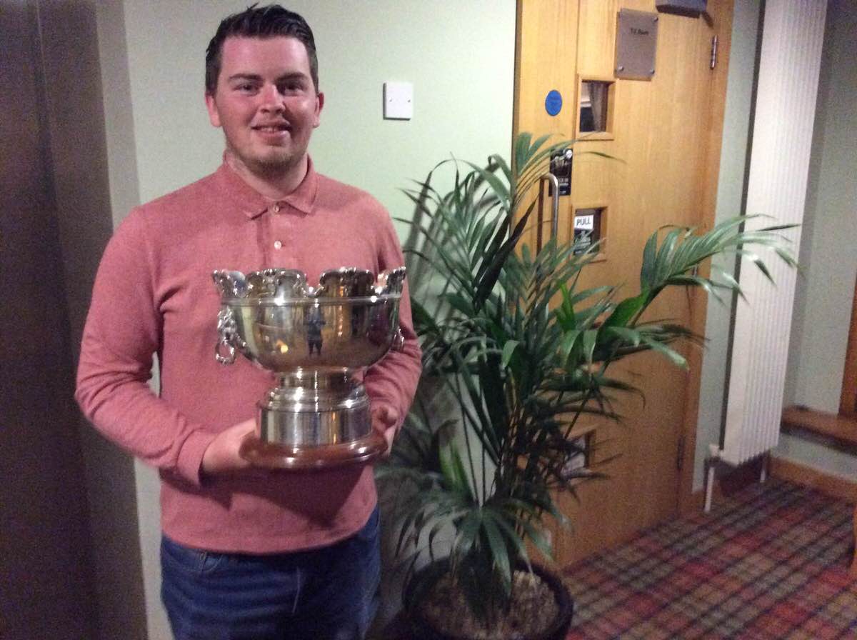 Caolan Rafferty with the Jeffers Sports Turf sponsored Dundalk Scratch Cup 