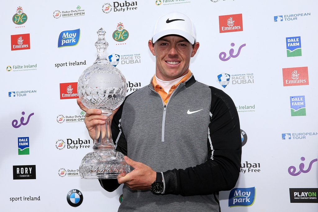 The Irish Open champion Rory McIlroy