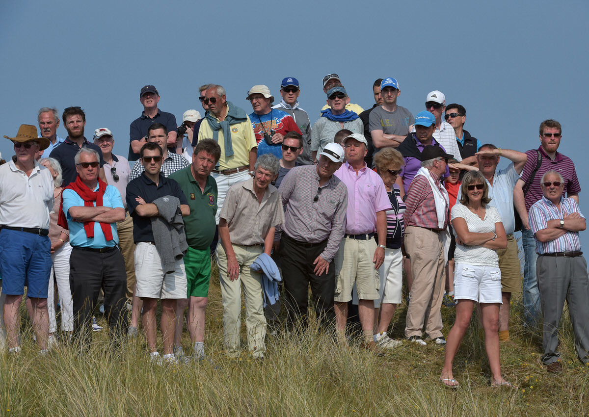 Crowds watching the action during the final round. Picture by Pat Cashman