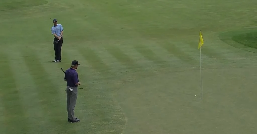 Seamus Power chips in during last week's Web,com Tour event in Illinois