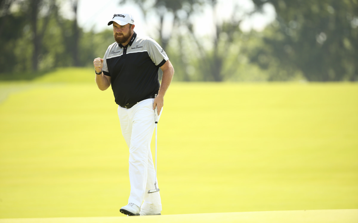 Shane Lowry after making par on the first hole during the final round of the 2016 U.S. Open at Oakmont Country Club in Oakmont, Pa. on Sunday, June 19, 2016. (Copyright USGA/Darren Carroll)