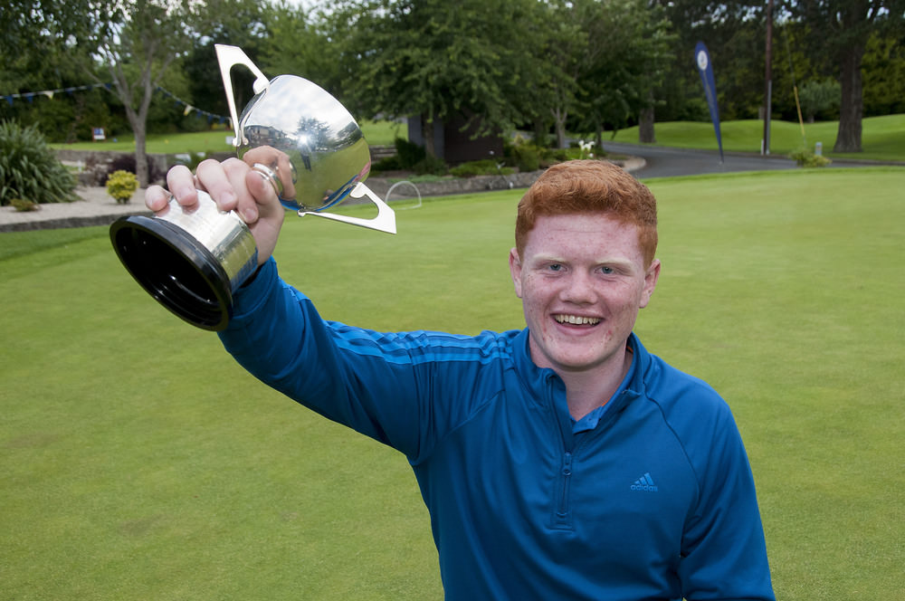 Josh Mackin (Dundalk) winner of the Leinster Boys Under 16 Open Championship at Beaverstown Golf Club. Picture: Ronan Quinlan
