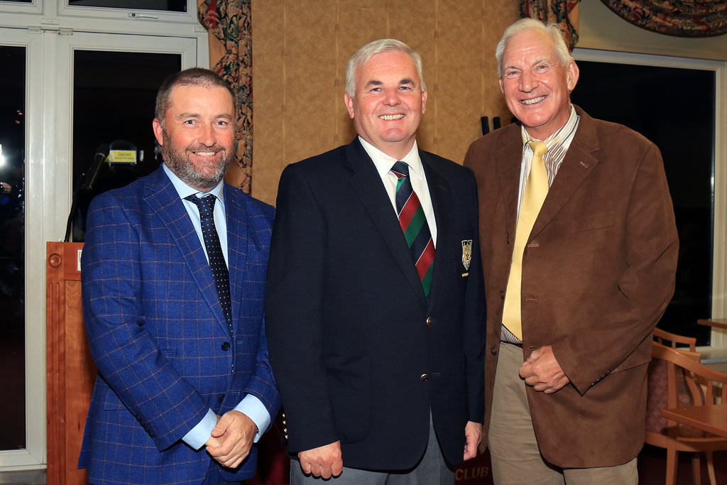 Damien McGrane and Denis O'Sullivan with Cork GC Captain, Damien Wallace