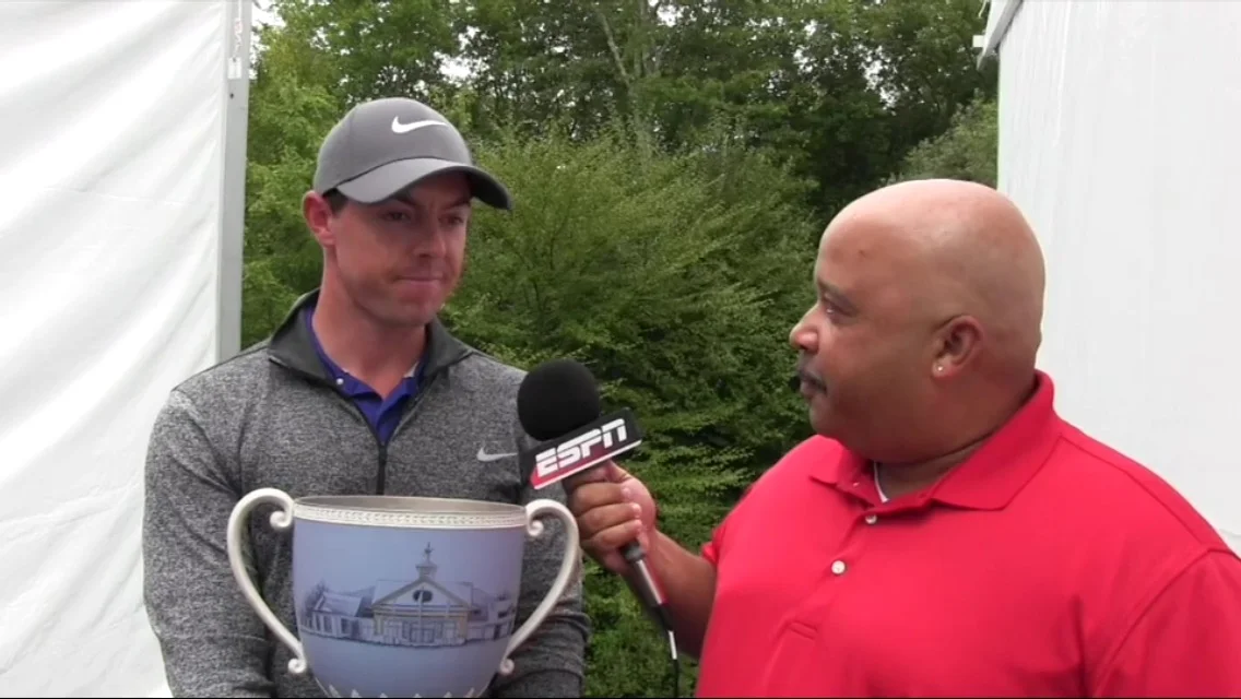 Rory McIlroy was in gold spirits after his win at TPC Boston