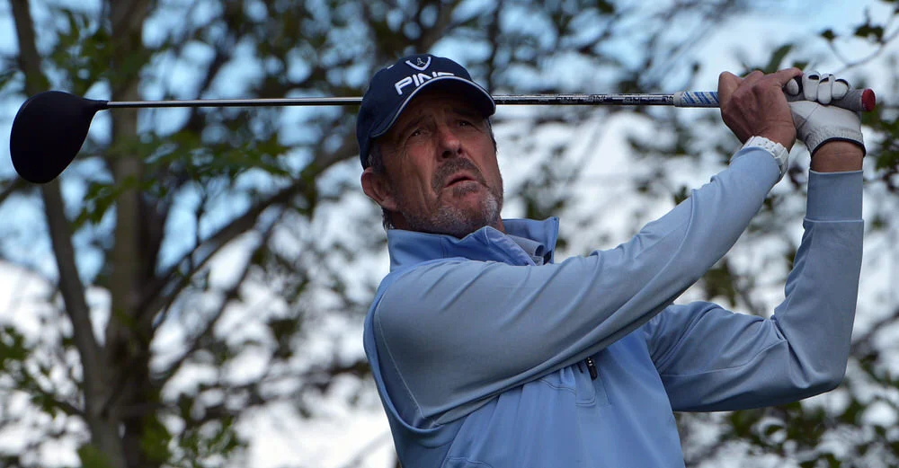 Portmarnock's Adrian Morrow won the decisive point with a birdie at the 21st to give Ireland the European Senior Men's Amateur Championship for the sixth time since 2006. Picture: Pat Cashman
