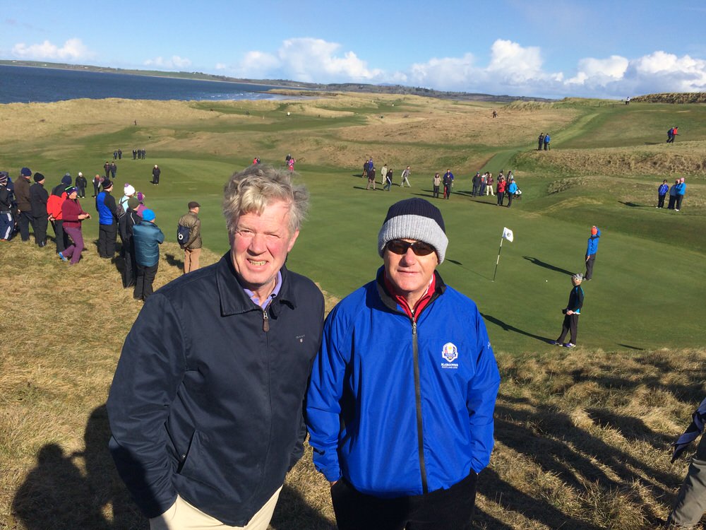 Declan Branigan and Barry Reddan during the 2016 West of Ireland at Co Sligo