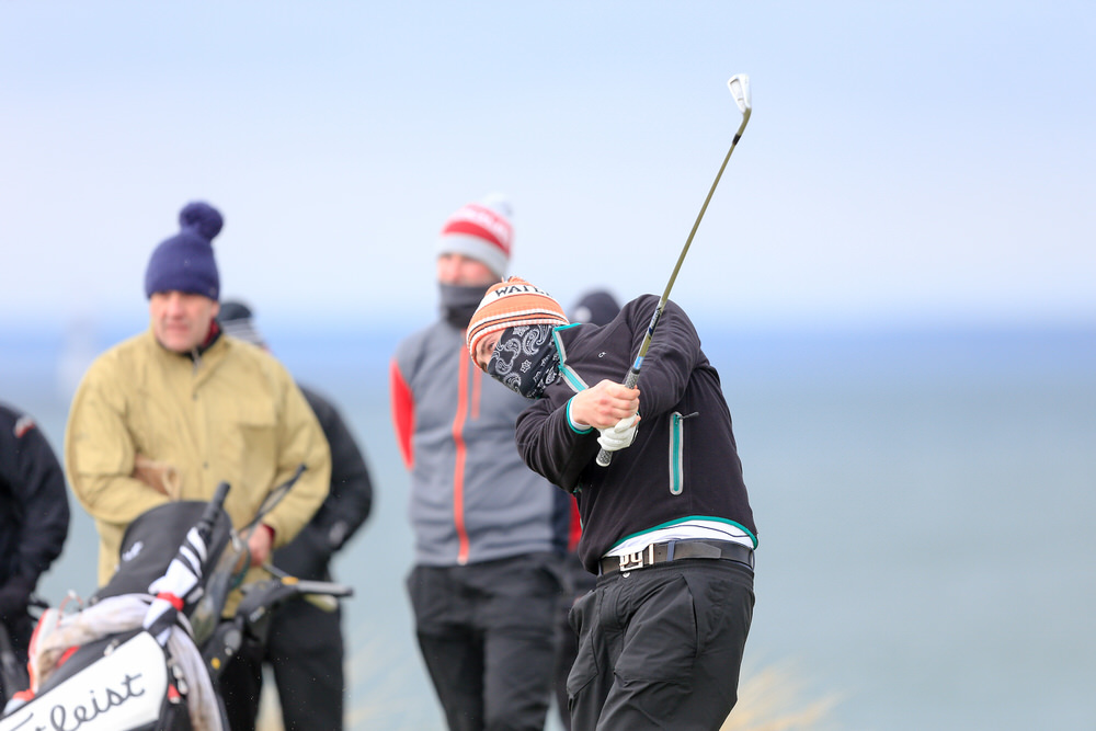 Robert Brazill (Naas) during the 3rd round of matchplay at the 2018 West of Ireland, in Co Sligo Golf Club, Rosses Point, Sligo, Co Sligo, Ireland. 02/04/2018.
Picture: Golffile | Fran Caffrey


All photo usage must carry mandatory copyright credit 