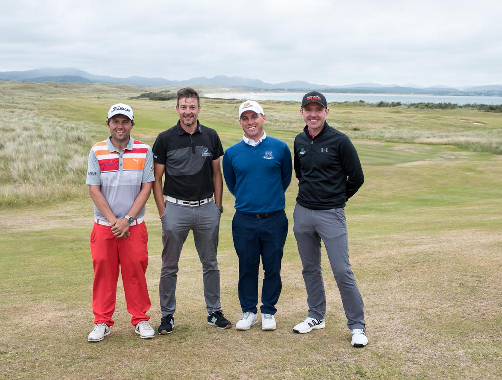 Neil O'Briain, Simon Thornton, Cian McNamara and Colm Moriarty at Rosapenna 