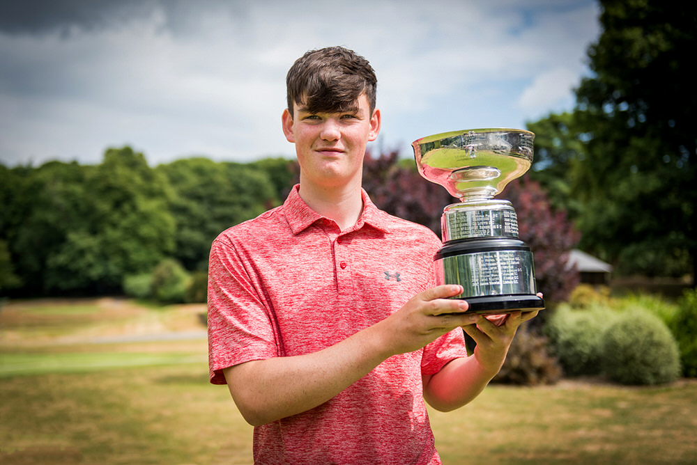  Paul Conroy (Enniscorthy) winner of the 2018 Munster Boys in Waterford Castle Golf Club.  Picture: David Murphy 