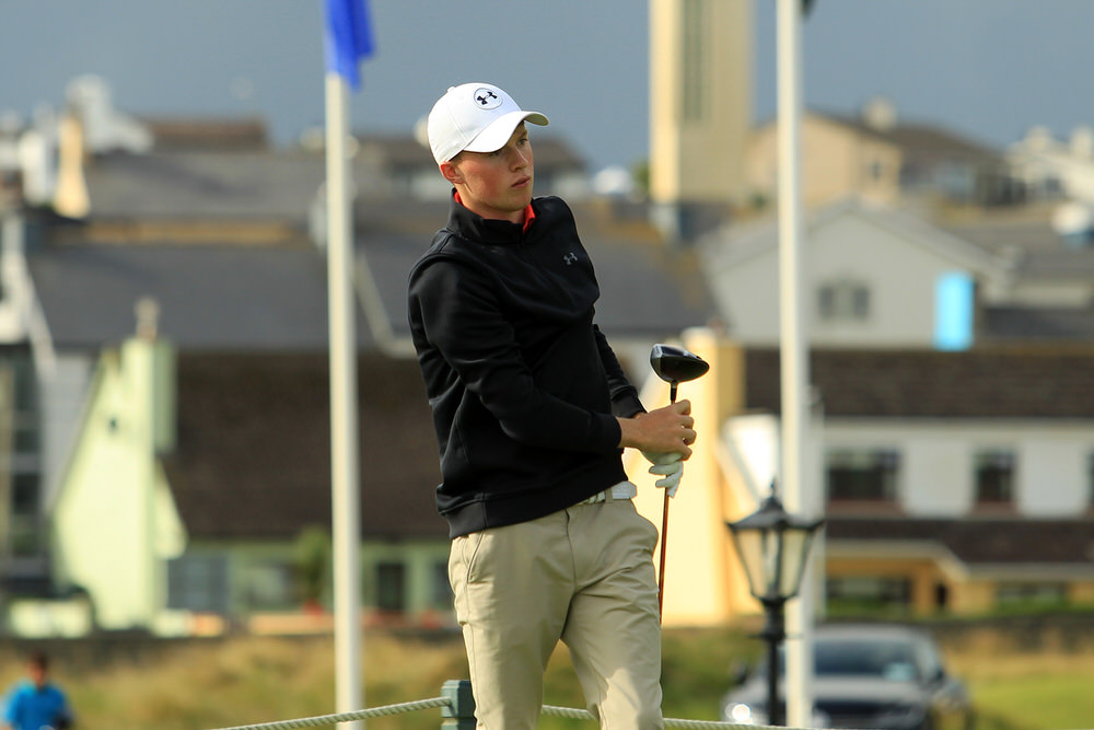  Mark Power (Kilkenny) after teeing of in the third round of the South of Ireland Championship at Lahinch.  Saturday 28th July 2018.
Picture: Niall O'Shea 