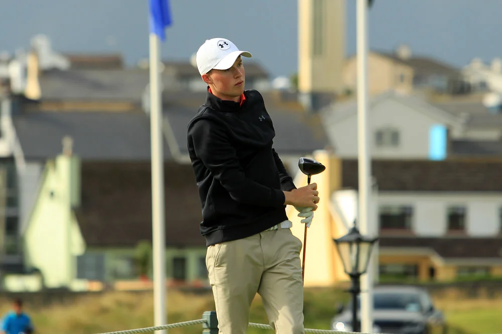 Mark Power (Kilkenny) after teeing of in the third round of the South of Ireland Championship at Lahinch. Saturday 28th July 2018.
Picture: Niall O'Shea