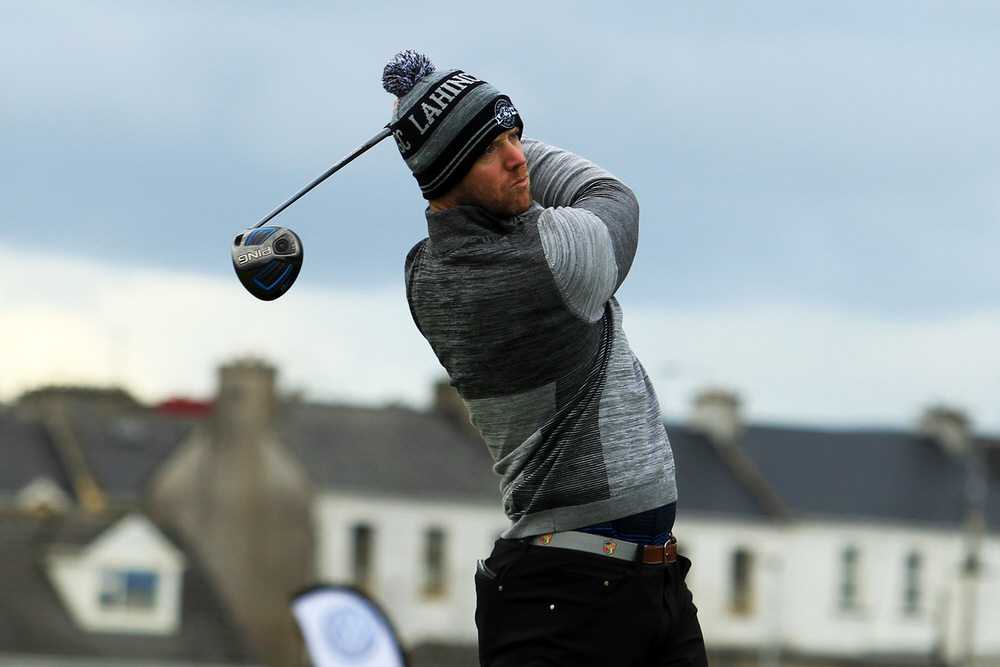  Peter O'Keeffe (Douglas) teeing of in the third round of the South of Ireland Championship at Lahinch.  Saturday 28th July 2018.
Picture: Niall O'Shea 
