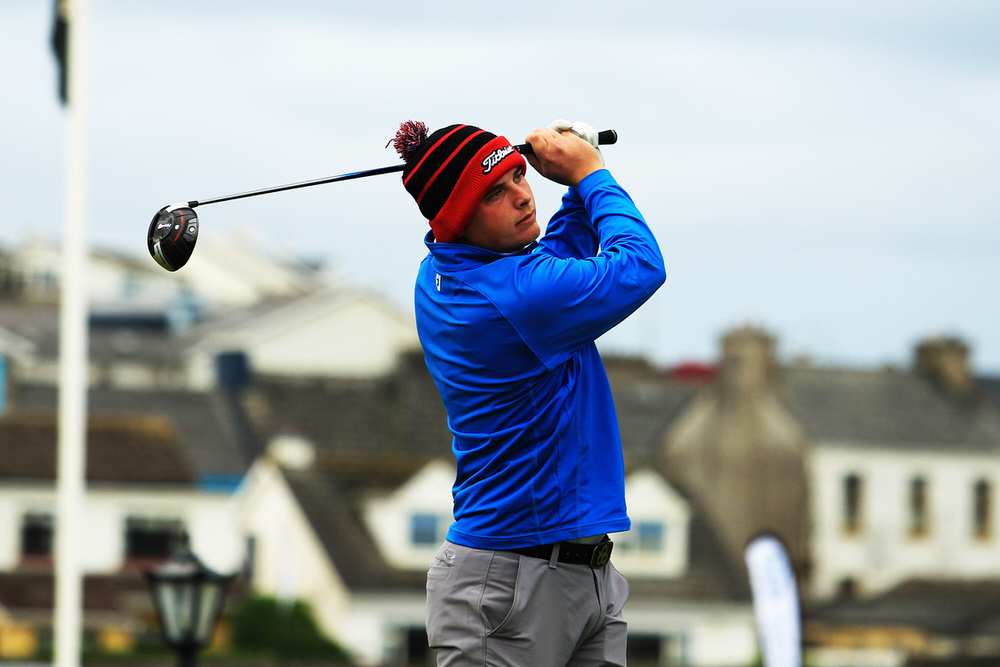  James Sugrue (Mallow) teeing of in the third round of the South of Ireland Championship at Lahinch.  Saturday 28th July 2018.
Picture: Niall O'Shea 