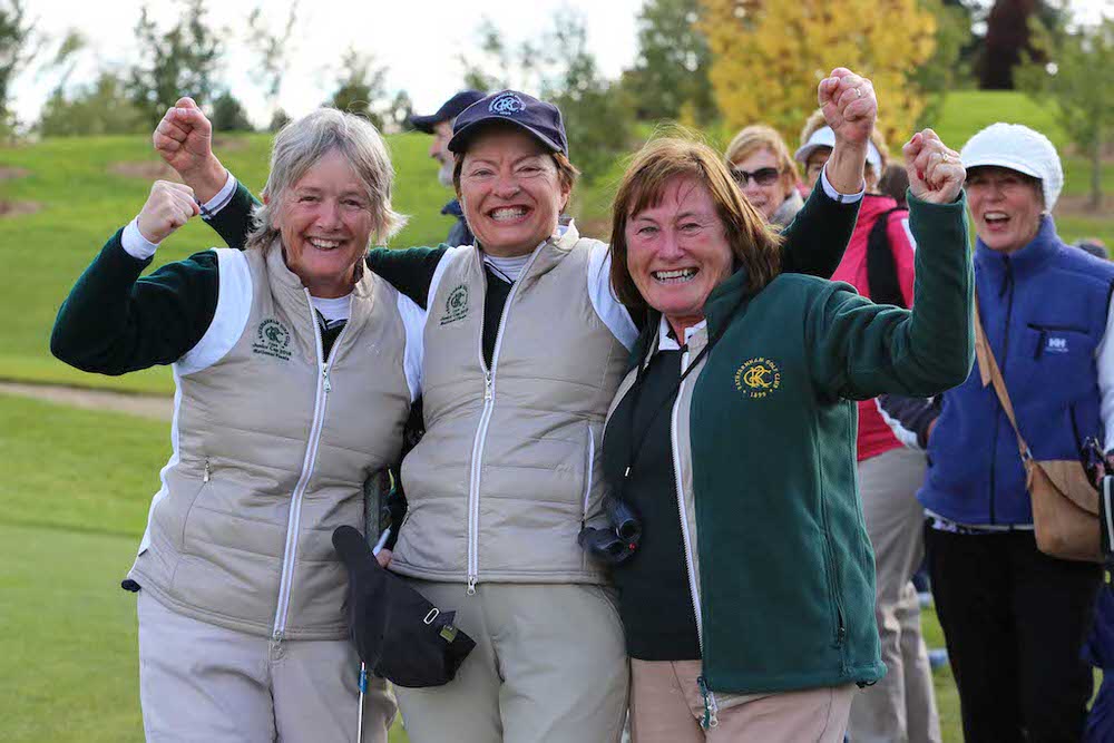  Pam Cassidy, Carol Loftus and Jane Jones as Rathfarnham GC win the Junior Cup at the AIG Ladies Cups and Shields All Ireland Finals at Knightsbrook Hotel and Golf Club Resort.

image by Jenny Matthews (www.cashmanphotography.ie) 