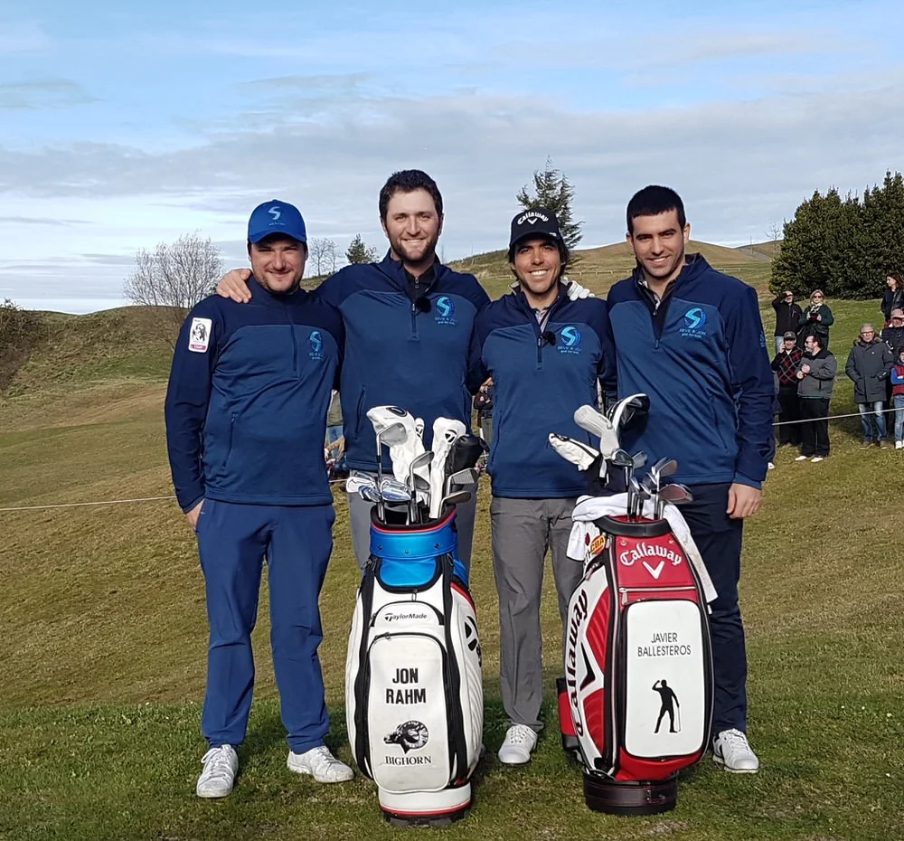 Seve&Jon golf for kids Eriz y Jon Rahm, Javier y Miguel Ballesteros.jpg