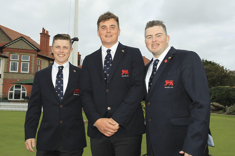 Walker Cup trio Conor Purcell, James Sugrue and Caolan Rafferty