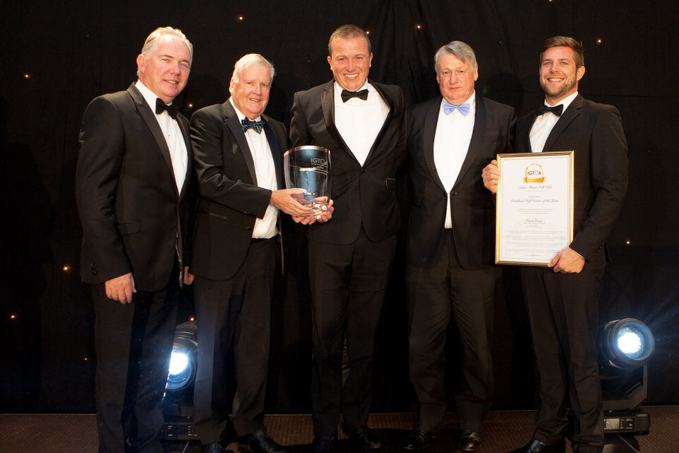  IGTOA 2019 PARKLAND GOLF COURSE OF THE YEARWinner: Adare Manor Golf Club, Co. LimerickAccepting the Award: CEO Colm Hannon, Andy McMahon (Director of Golf Operations) and Ben Dickens(Golf Sales Manager). Presented by IGTOA Member Jerry Quinlan, Celt