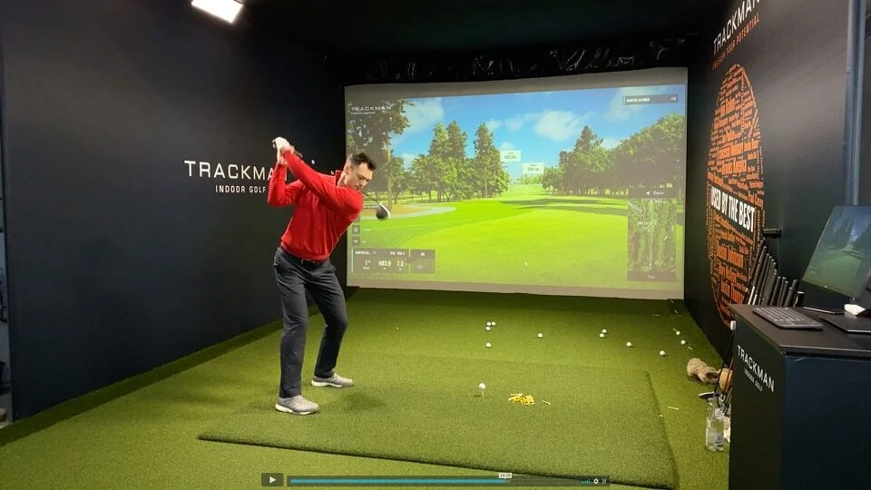 Martin Kaymer using Trackman and the latest simulator technology
