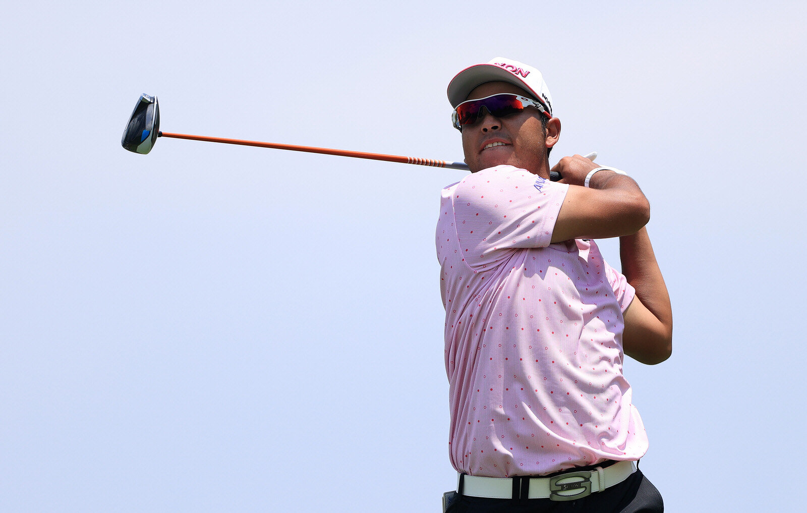  DUBLIN, OHIO - JULY 10: Hideki Matsuyama of Japan on the 11th hole during the second round of the Workday Charity Open on July 10, 2020 at Muirfield Village Golf Club in Dublin, Ohio. (Photo by Sam Greenwood/Getty Images) 