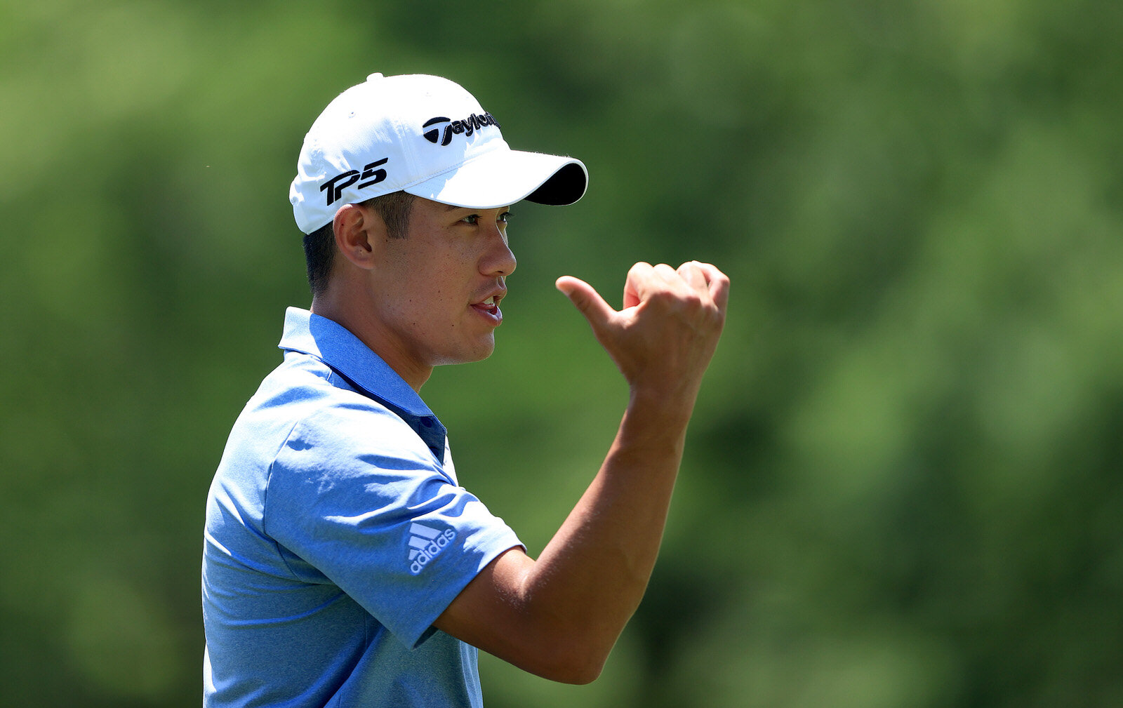  DUBLIN, OHIO - JULY 11: Collin Morikawa of the United States walks on the fifth hole during the third round of the Workday Charity Open on July 11, 2020 at Muirfield Village Golf Club in Dublin, Ohio. (Photo by Sam Greenwood/Getty Images) 