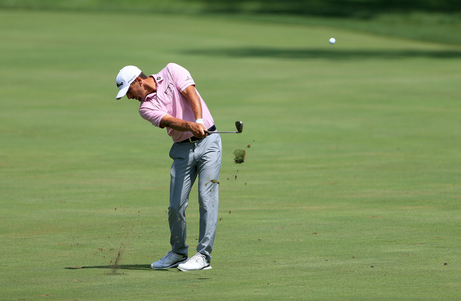 DUBLIN, OHIO - JULY 16: Charles Howell III of the United States plays his second shot on the 14th hole during the first round of The Memorial Tournament on July 16, 2020 at Muirfield Village Golf Club in Dublin, Ohio. (Photo by Sam Greenwood/Getty I