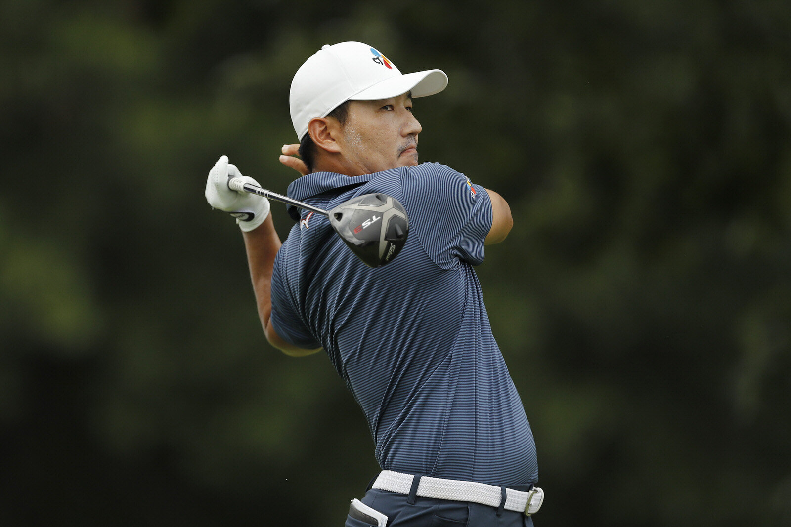  MEMPHIS, TENNESSEE - JULY 30: Sung Kang of Korea plays his shot from the 13th tee during the first round of the World Golf Championship-FedEx St Jude Invitational at TPC Southwind on July 30, 2020 in Memphis, Tennessee. (Photo by Michael Reaves/Gett