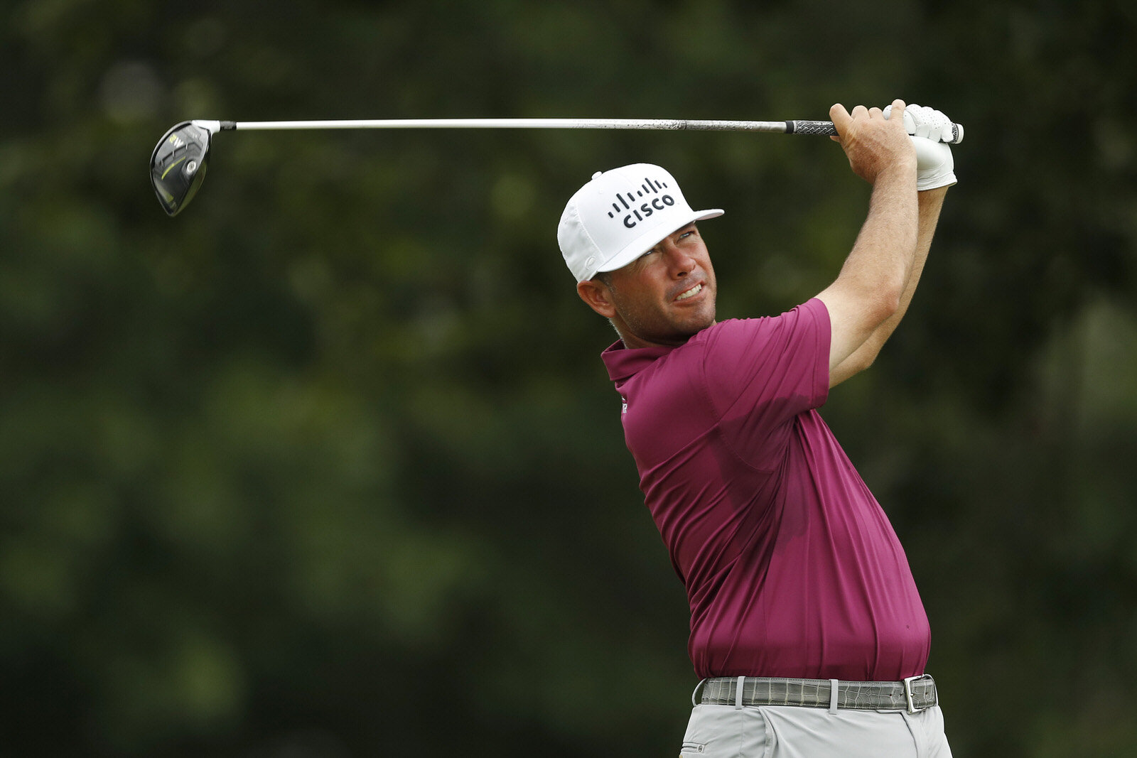 MEMPHIS, TENNESSEE - JULY 31: Chez Reavie of the United States plays his shot from the 13th tee during the second round of the World Golf Championship-FedEx St Jude Invitational at TPC Southwind on July 31, 2020 in Memphis, Tennessee. (Photo by Mich
