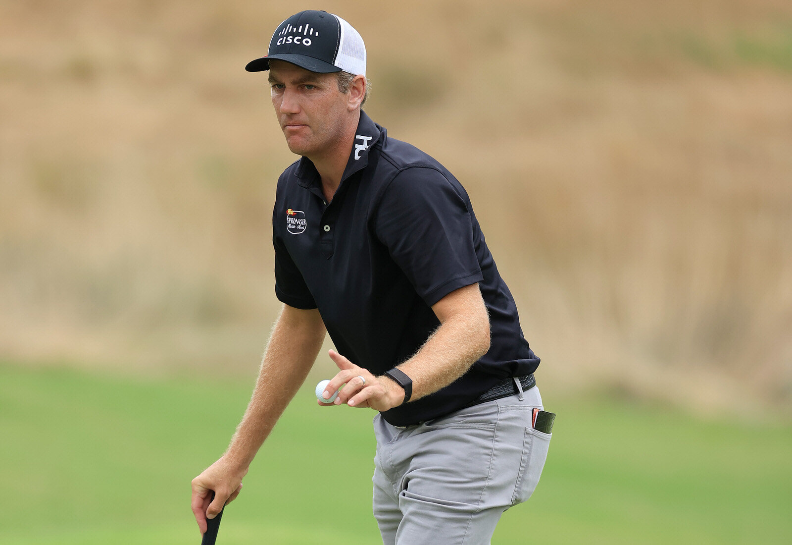  MEMPHIS, TENNESSEE - AUGUST 01: Brendon Todd of the United States reacts after a putt on the 13th green during the third round of the World Golf Championship-FedEx St Jude Invitational at TPC Southwind on August 01, 2020 in Memphis, Tennessee. (Phot