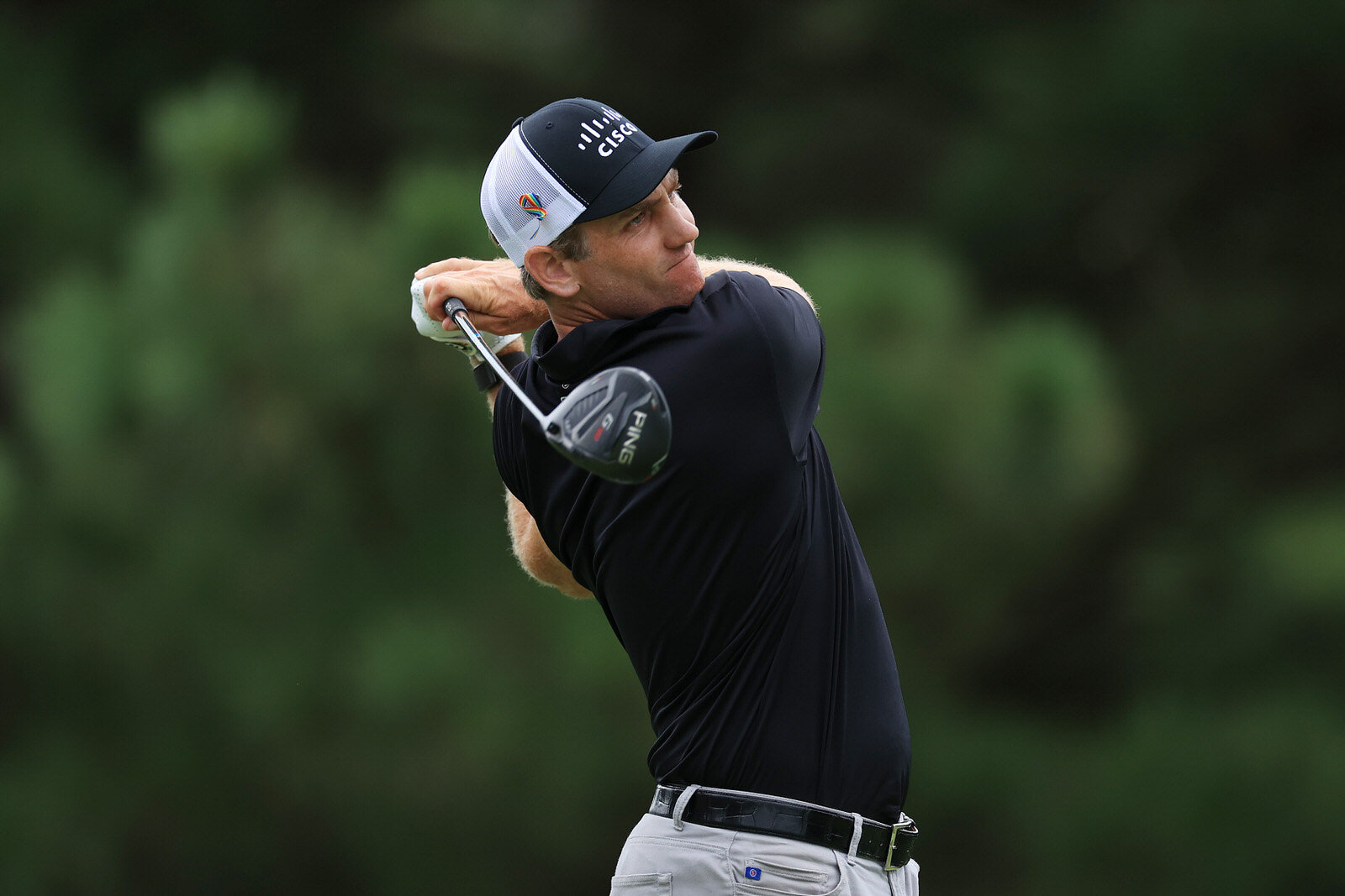  MEMPHIS, TENNESSEE - AUGUST 01: Brendon Todd of the United States plays his shot from the 17th tee during the third round of the World Golf Championship-FedEx St Jude Invitational at TPC Southwind on August 01, 2020 in Memphis, Tennessee. (Photo by 