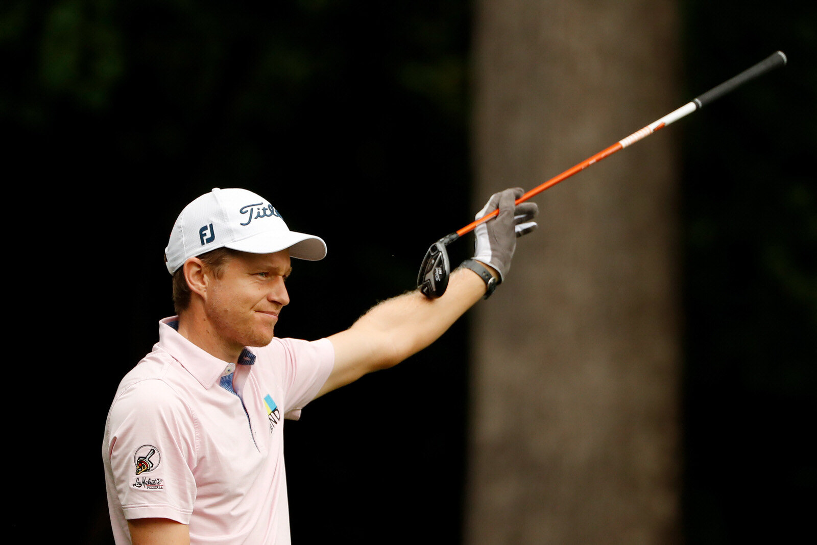  GREENSBORO, NORTH CAROLINA - AUGUST 15: Peter Malnati of the United States reacts to his shot from the second tee during the third round of the Wyndham Championship at Sedgefield Country Club on August 15, 2020 in Greensboro, North Carolina. (Photo 