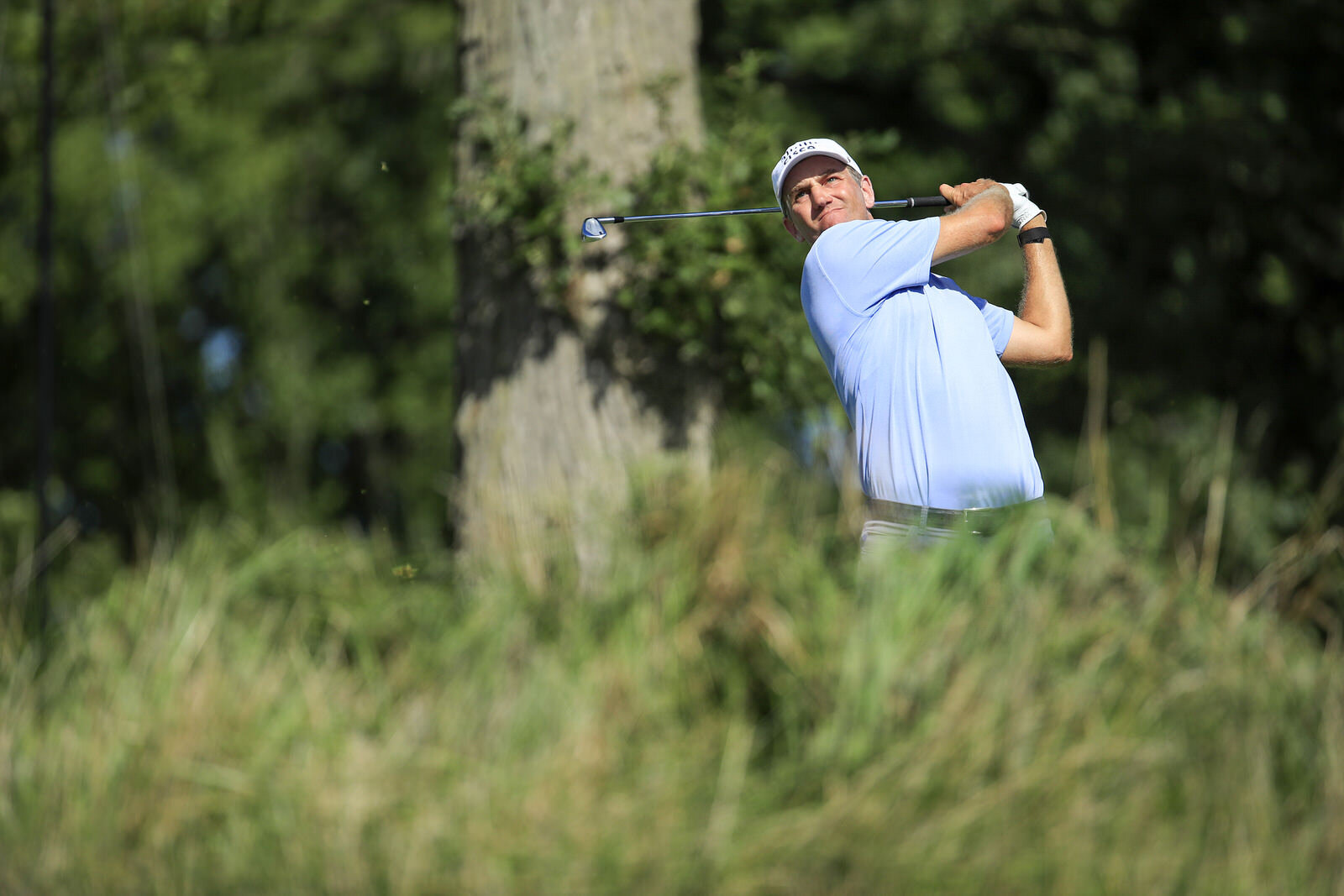  OLYMPIA FIELDS, ILLINOIS - AUGUST 28: Brendon Todd of the United States plays his shot from the sixth tee during the second round of the BMW Championship on the North Course at Olympia Fields Country Club on August 28, 2020 in Olympia Fields, Illino