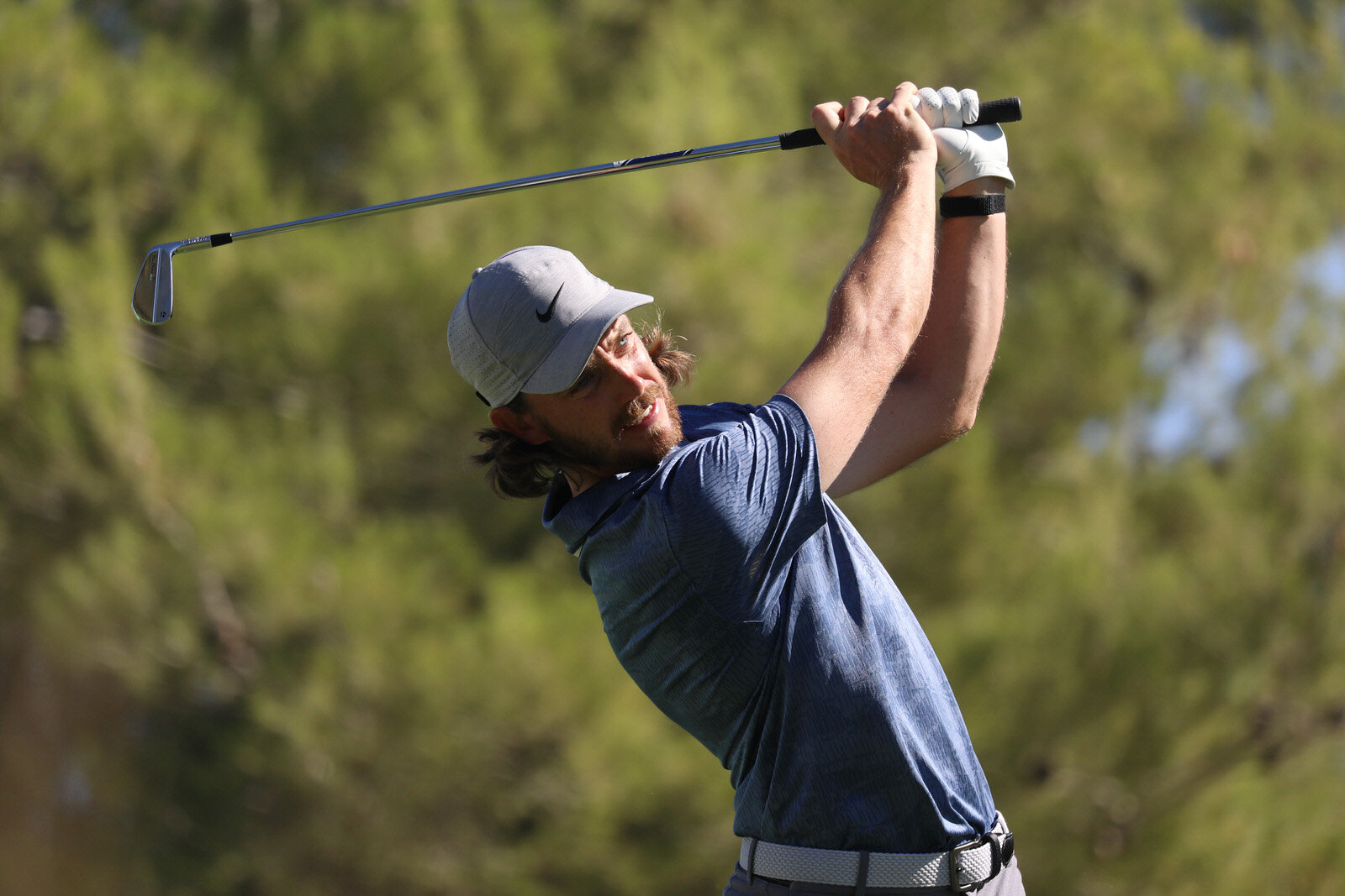  LAS VEGAS, NEVADA - OCTOBER 15: Tommy Fleetwood of England plays his shot from the 13th tee during the first round of The CJ Cup @ Shadow Creek on October 15, 2020 in Las Vegas, Nevada. (Photo by Christian Petersen/Getty Images) 