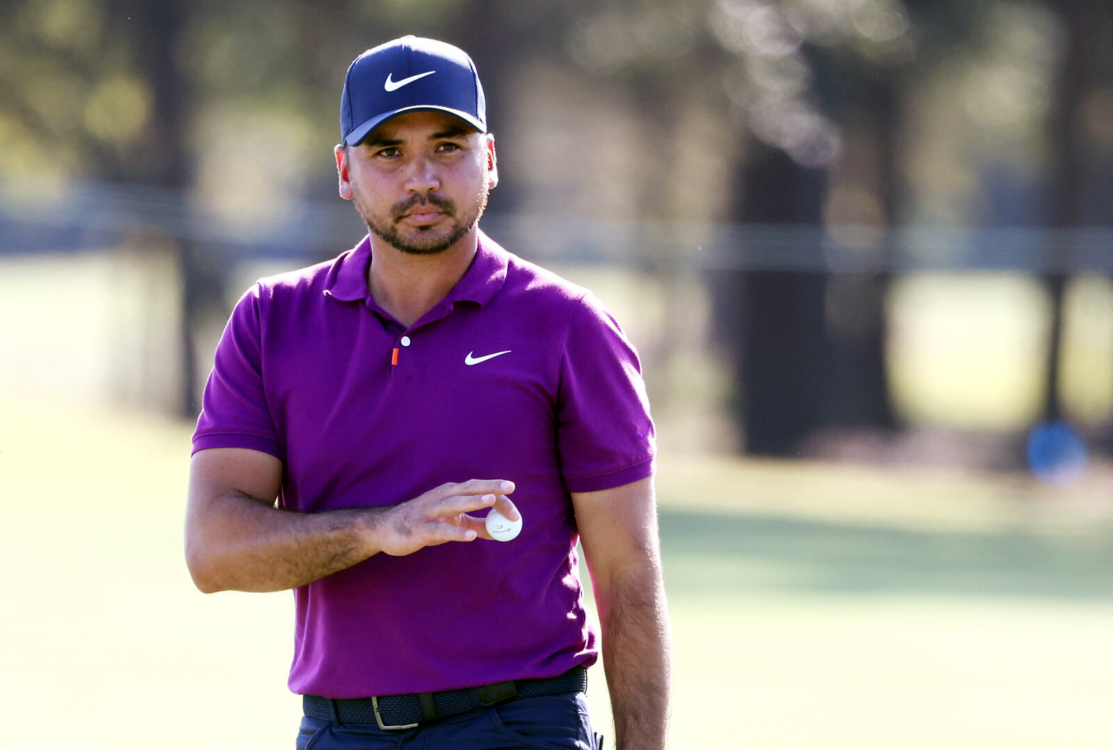  HOUSTON, TEXAS - NOVEMBER 07: Jason Day of Australia acknowledges fans on the 16th green during the third round of the Houston Open at Memorial Park Golf Course on November 07, 2020 in Houston, Texas. (Photo by Maddie Meyer/Getty Images) 