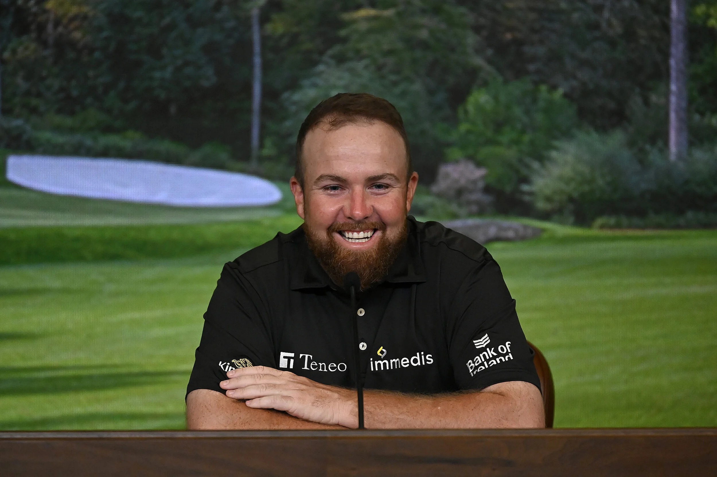 Shane Lowry during a press conference prior to the Masters at Augusta National Golf Club, Monday, November 10, 2020. Picture: Augusta National